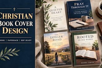 design a faith based christian book cover, KDP cover and paperwork