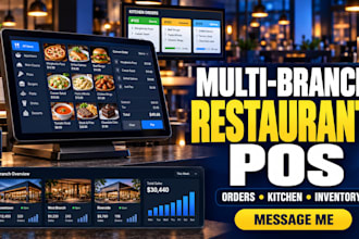 develop multi branch restaurant pos software with billing and inventory