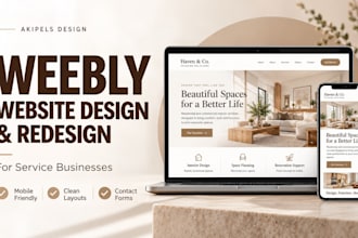 design or redesign a weebly website for your business