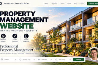 build property management website rental property website