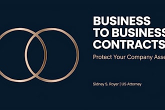 draft business legal contracts as a licensed US attorney