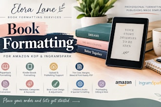 publish book on amazon kindle KDP, book formatting, KDP book publishing