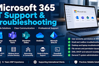 provide professional microsoft 365 administration and technical support