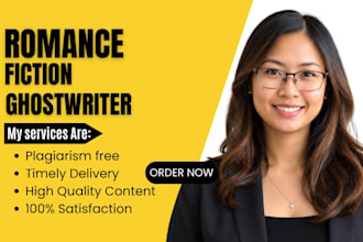 be your spicy fiction book ghostwriter for contemporary, paranormal romance