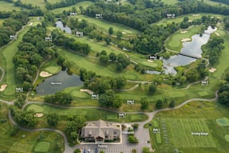 design detailed golf course maps with fairways and hazards
