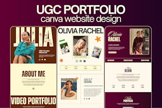 design canva website ugc portfolio