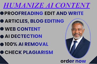 humanize ai content and edit and rewrite ai generated text
