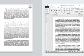 convert PDF to word or type documents