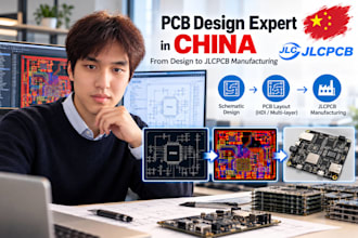 do pcb design schematic review prototype bring up jlcpcb china