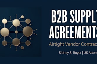 draft standard b2b supply, vendor, and service agreements