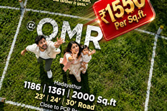 design real estate posters for indian property marketing
