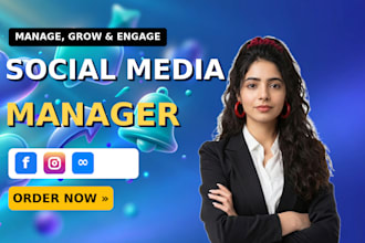 manage your instagram and facebook as social media manager for growth