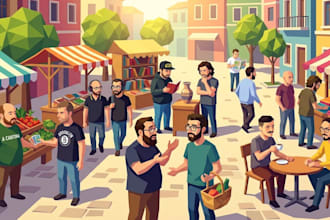 model 3d low poly character, pixel 3d characters rigging for games and animation