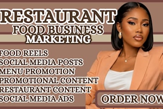 create engaging reels and posts for restaurants and food businesses