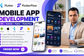 be your flutterflow mobile app developer for fintech