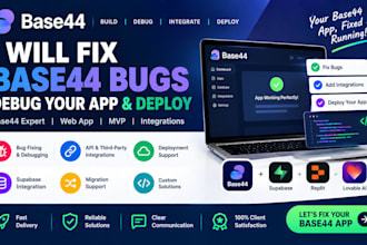 fix base44 bug fix web app base44 mvp bug fixing base44 deploy developer base44