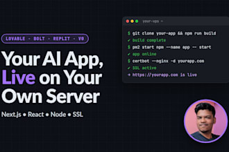 deploy your vibe coded or nextjs app to your own vps