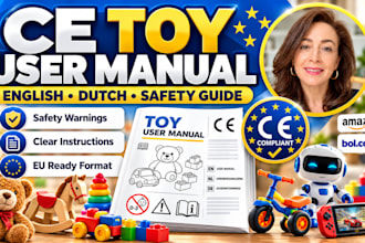 design ce compliant toy user manual safety guide english dutch bol com amazon eu