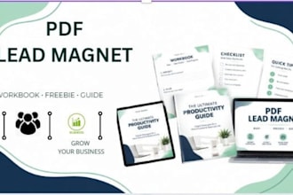 design a professional lead magnet, PDF freebie or workbook