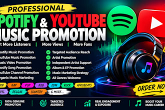 do spotify music promotion and youtube music promotion