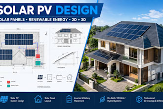 design solar pv, solar panel and renewable energy systems