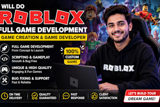 develop entire roblox game, build full roblox game, roblox full game creation