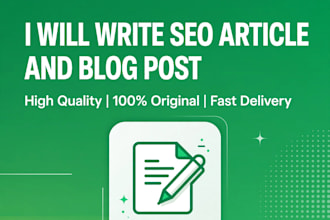 seo blog post and articles