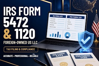 file form 5472 and pro forma 1120 for non US resident owned llcs