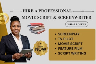 write movie script screenplay feature film script writing screenwriting tv pilot