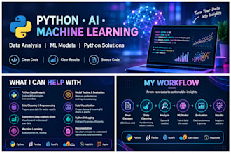 write python code for ai machine learning and data analysis