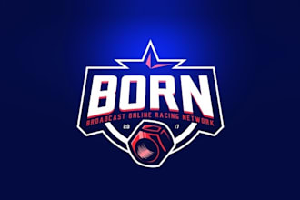 design high quality motorsports game logo