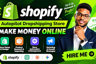 setup shopify campaign autopilot shopify dropshipping store shopify website