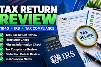 review 1040 tax return irs notice tax compliance and identify tax filing errors