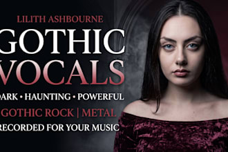 record gothic vocals, gothic singer, dark vocals, gothic rock, gothic metal
