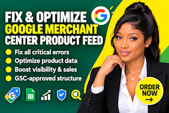 fix product feed error for google merchant center fix optimize product feeds
