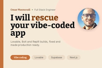 fix and finish your lovable, bolt or replit ai app