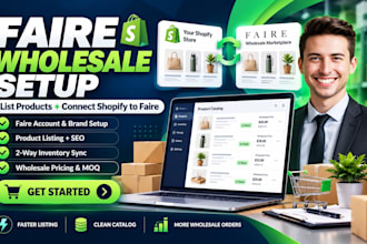setup faire wholesale product listing and connect shopify to faire