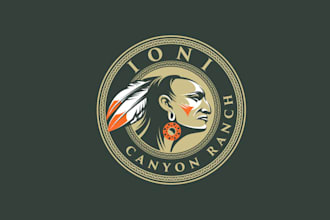 make powerful logo for ranch surrounding ranches jealous