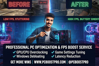 fix PC issues, boost gaming performance, increase fps