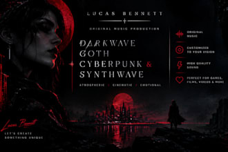make synthwave, darkwave, retrowave, 80s song, game music