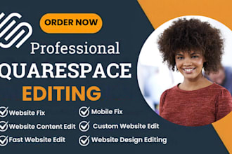 edit customize or redesign your squarespace website templates and pages