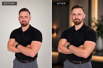 retouch your professional headshot for linkedin and business