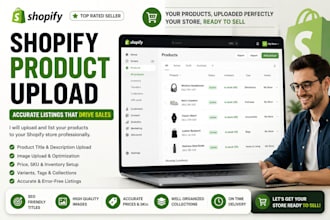 upload shopify products with variants, skus and inventory