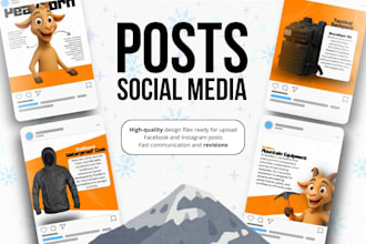 design instagram and facebook posts
