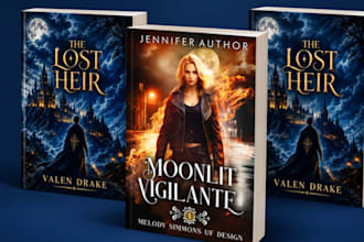 design urban fantasy book cover, thriller book cover and fantasy book cover art