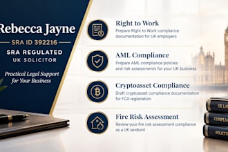 prepare UK aml compliance policies and risk assessments for your business
