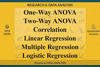 do anova, correlation, regression statistical data analysis