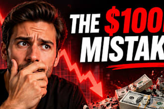 design a professional finance and business youtube thumbnail