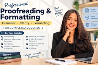 formatting and editing services