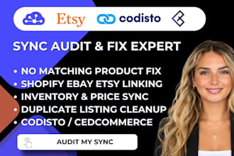 fix shopify etsy ebay sync litcommerce codisto cedcommerce listing link repair